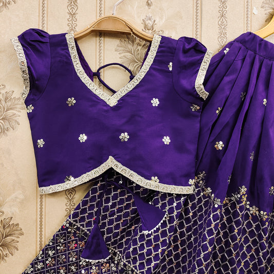 Sequence Work Kids Lehenga Choli