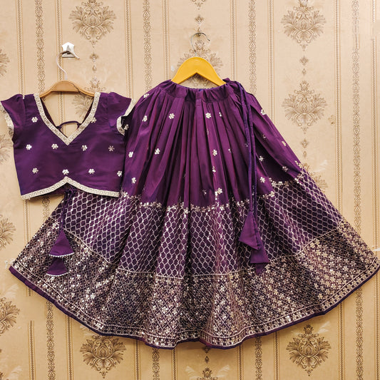 Sequence Work Kids Lehenga Choli