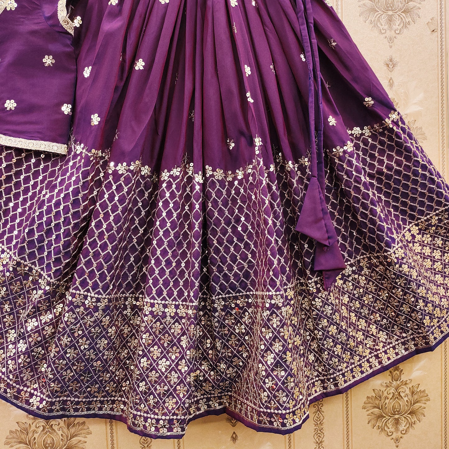 Sequence Work Kids Lehenga Choli