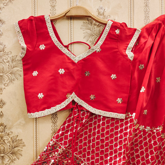 Sequence Work Kids Lehenga Choli