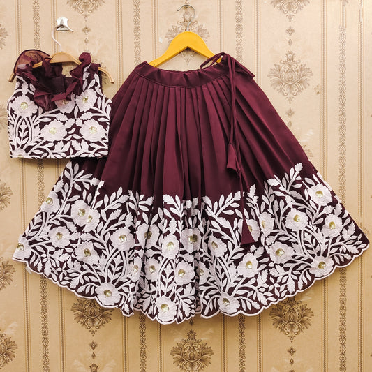 Pastel Color Kids Lehenga Choli