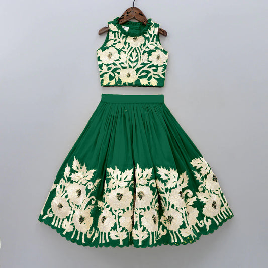 Pastel Color Kids Lehenga Choli