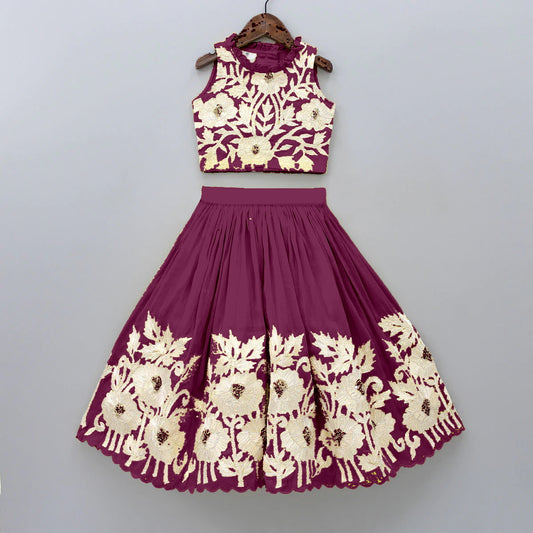 Pastel Color Kids Lehenga Choli