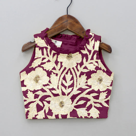 Pastel Color Kids Lehenga Choli