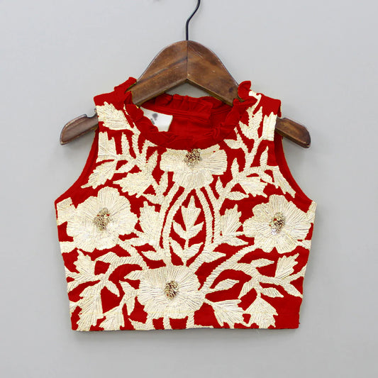 Pastel Color Kids Lehenga Choli