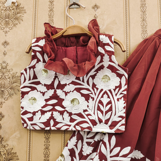 Pastel Color Kids Lehenga Choli