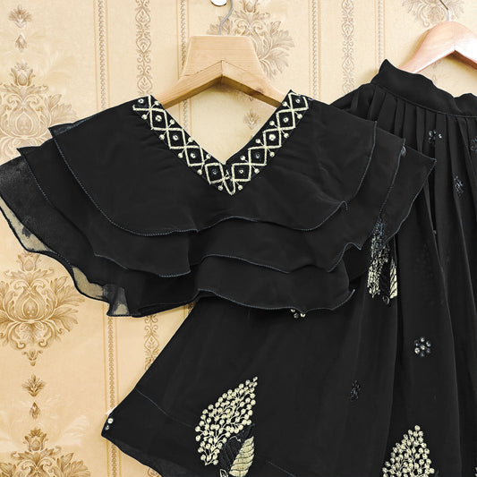 Vibrant Color Combo Kids Lehenga Choli