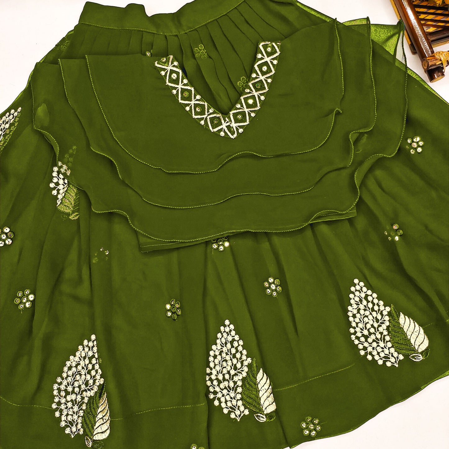 Vibrant Color Combo Kids Lehenga Choli