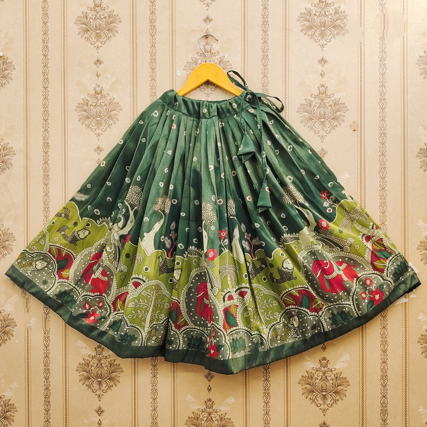 Trendy Kalamkari Kids Choli Set