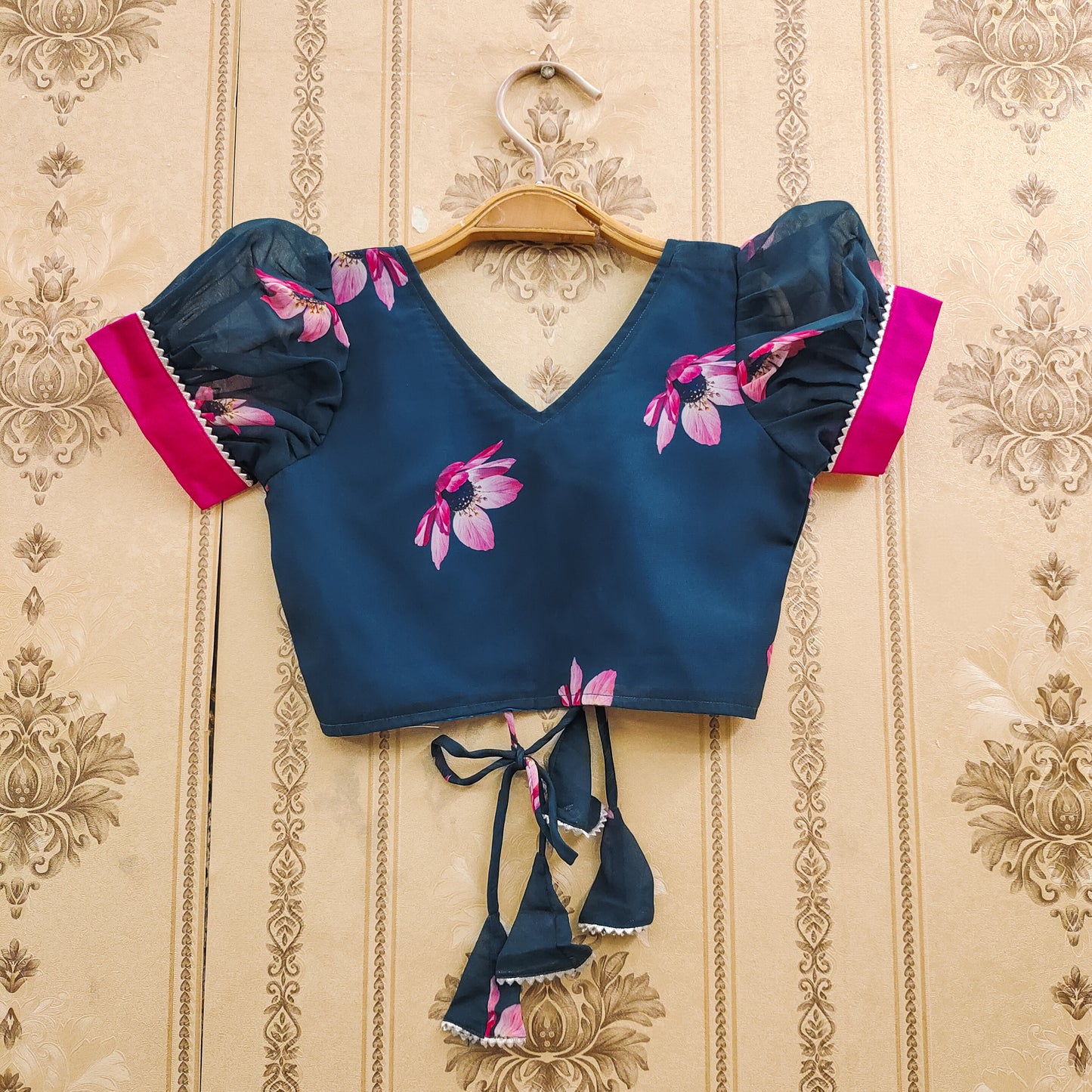 Floral Kids Lehenga Choli Pattern
