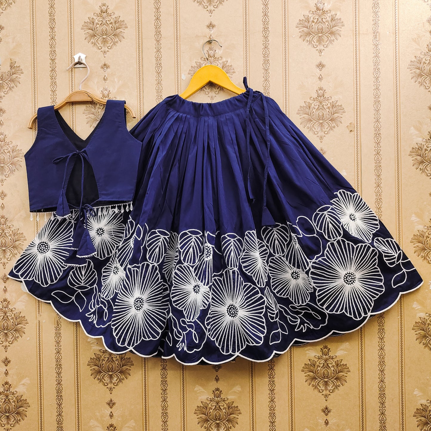 Embroidered Kids Choli Set
