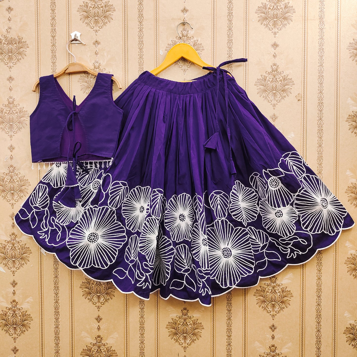 Embroidered Kids Choli Set