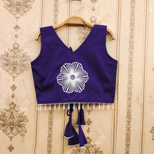 Embroidered Kids Choli Set