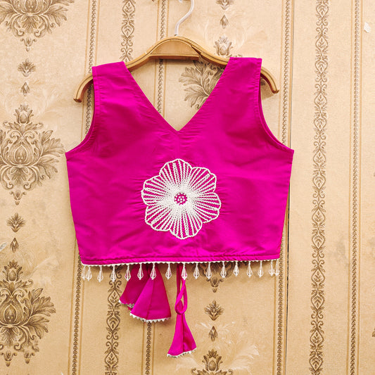 Embroidered Kids Choli Set