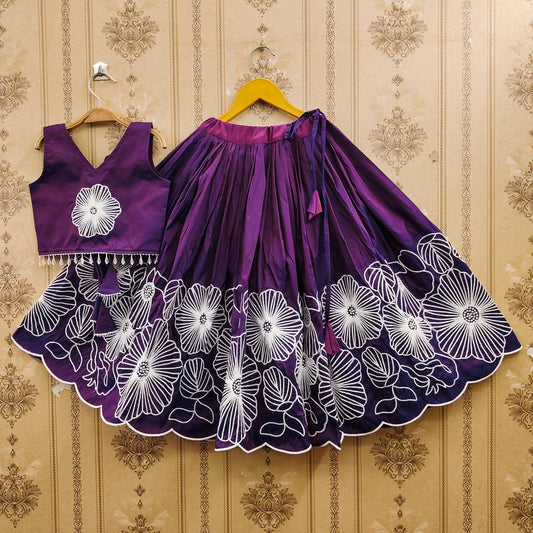 Embroidered Kids Choli Set