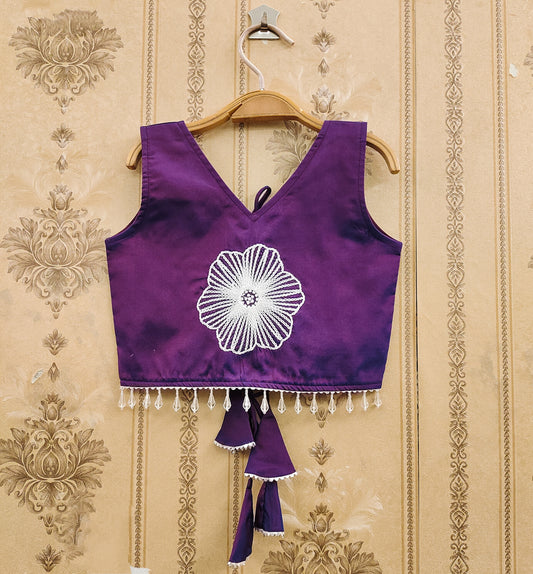 Embroidered Kids Choli Set