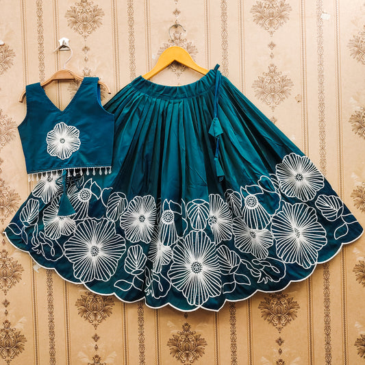 Embroidered Kids Choli Set