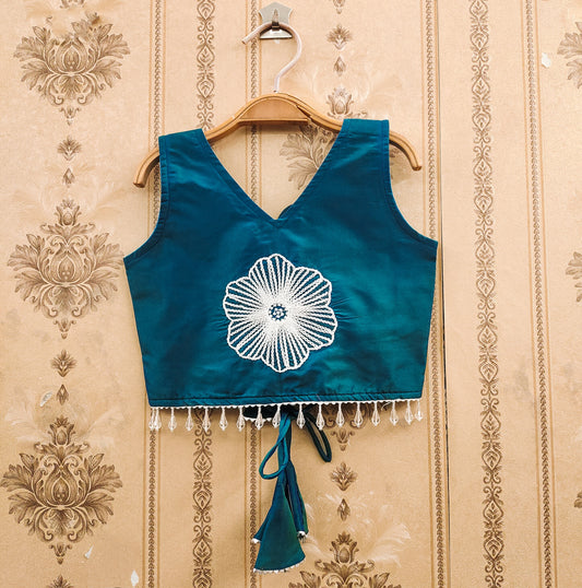 Embroidered Kids Choli Set