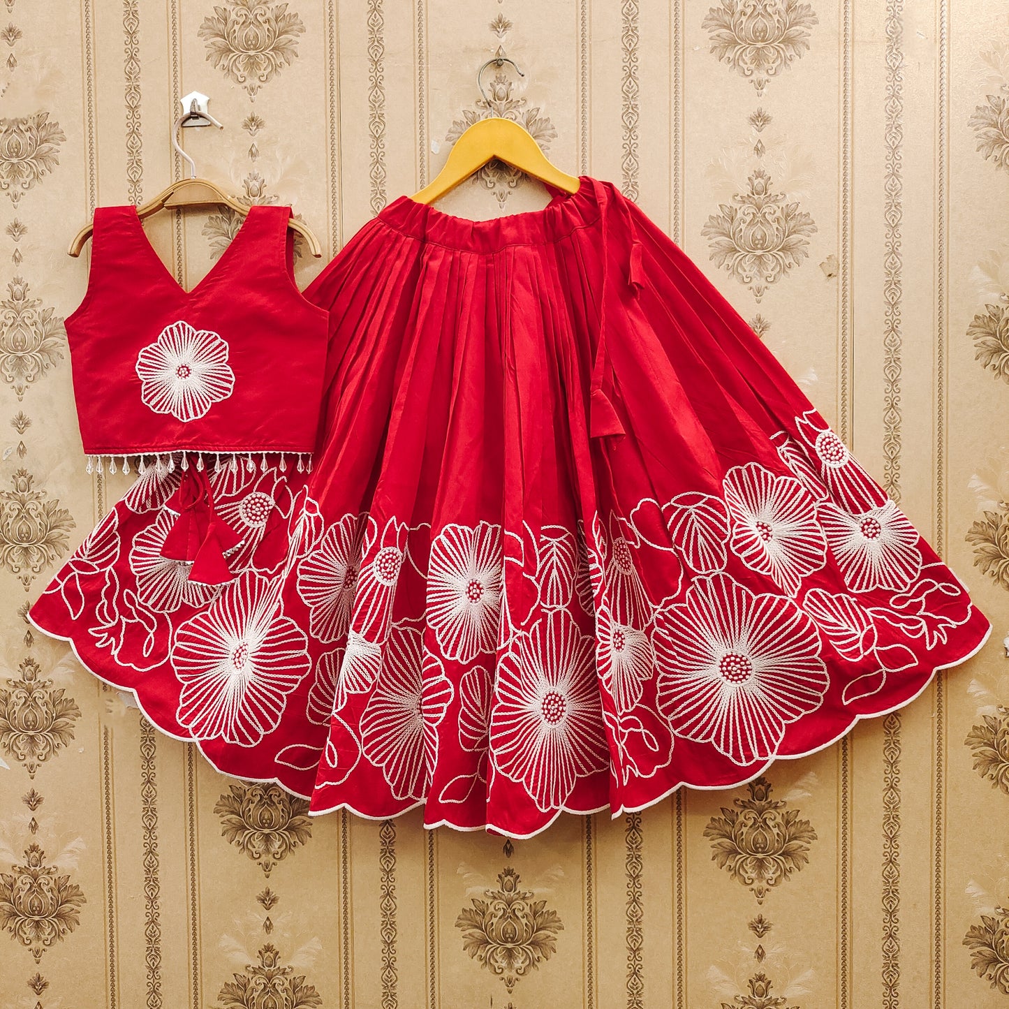Embroidered Kids Choli Set