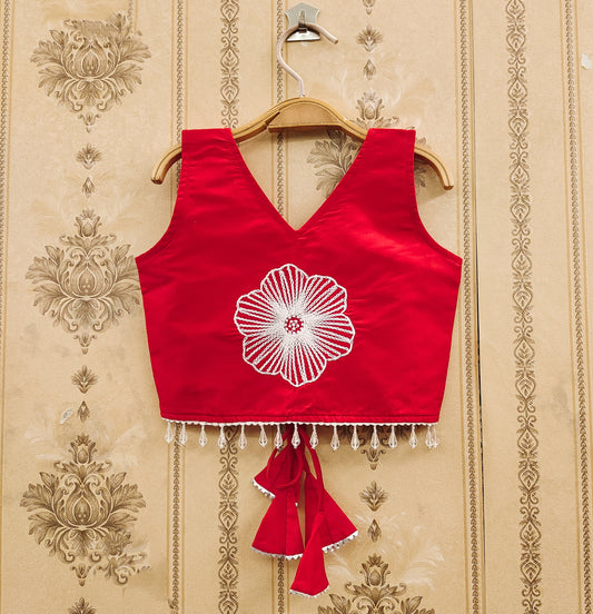 Embroidered Kids Choli Set