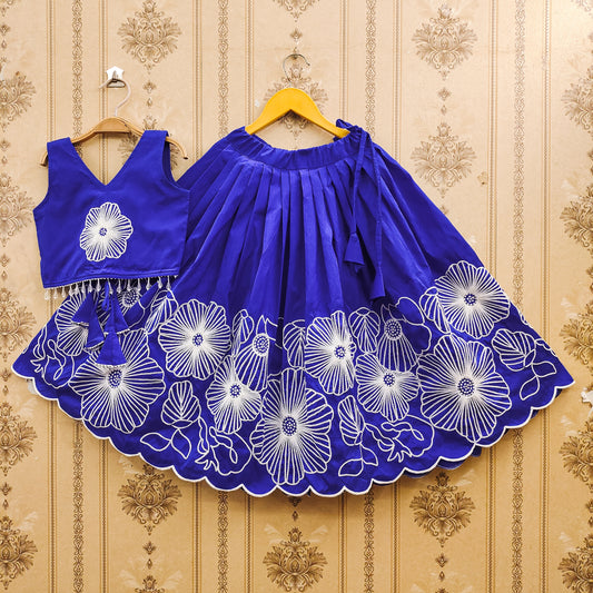 Embroidered Kids Choli Set
