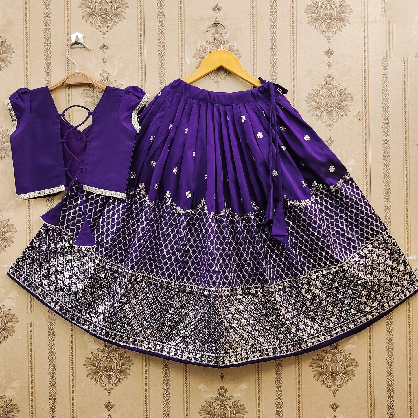 Sequence Work Kids Lehenga Choli