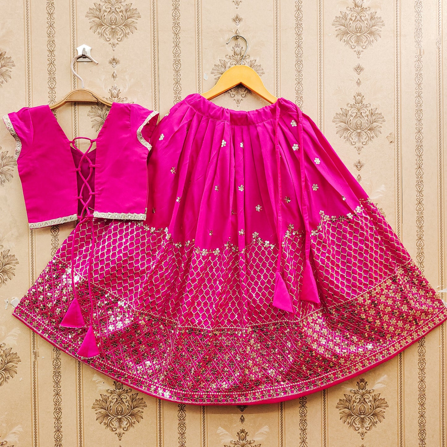 Sequence Work Kids Lehenga Choli