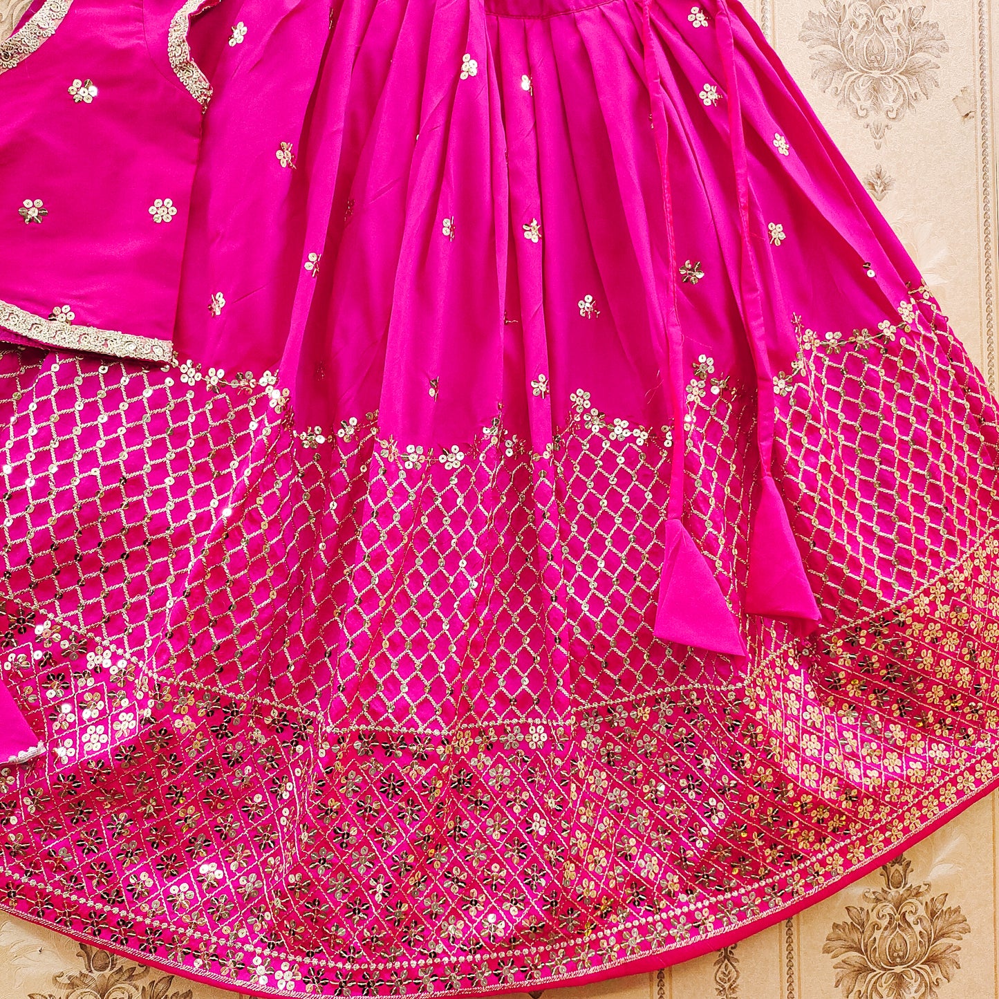 Sequence Work Kids Lehenga Choli