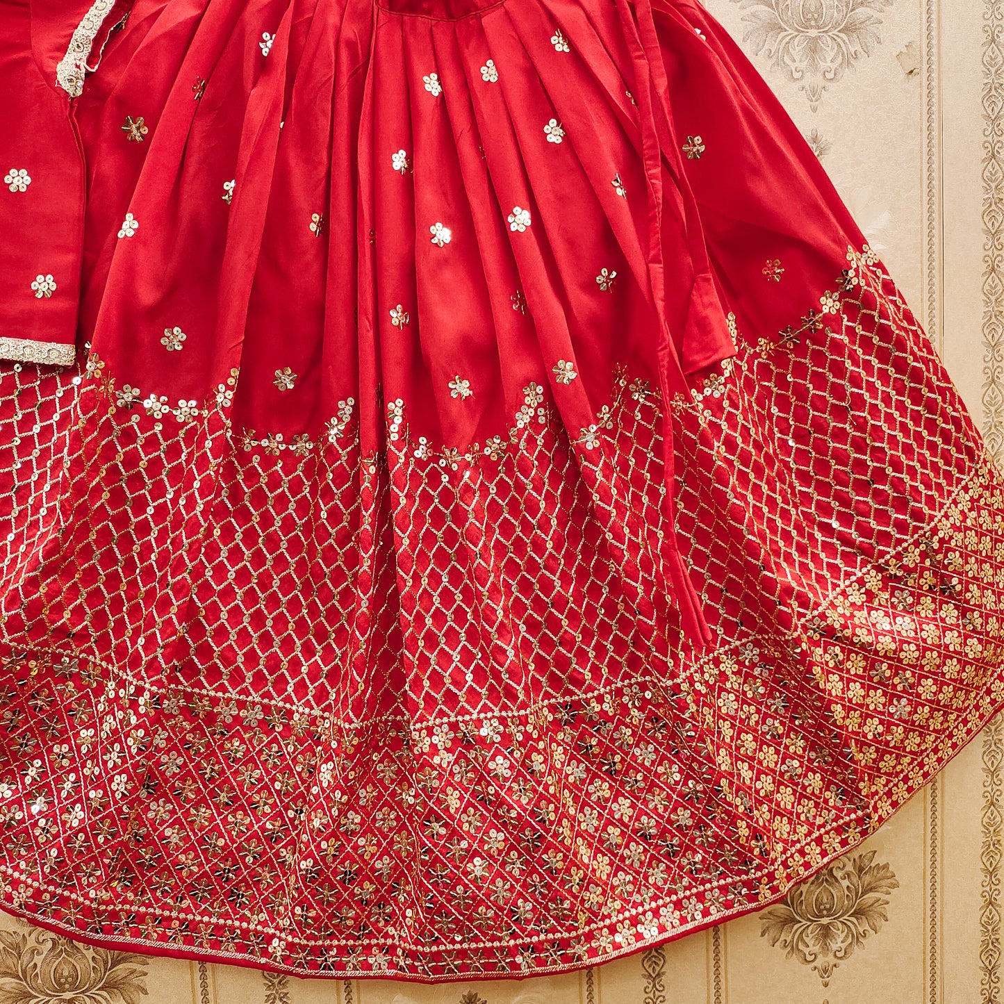 Sequence Work Kids Lehenga Choli
