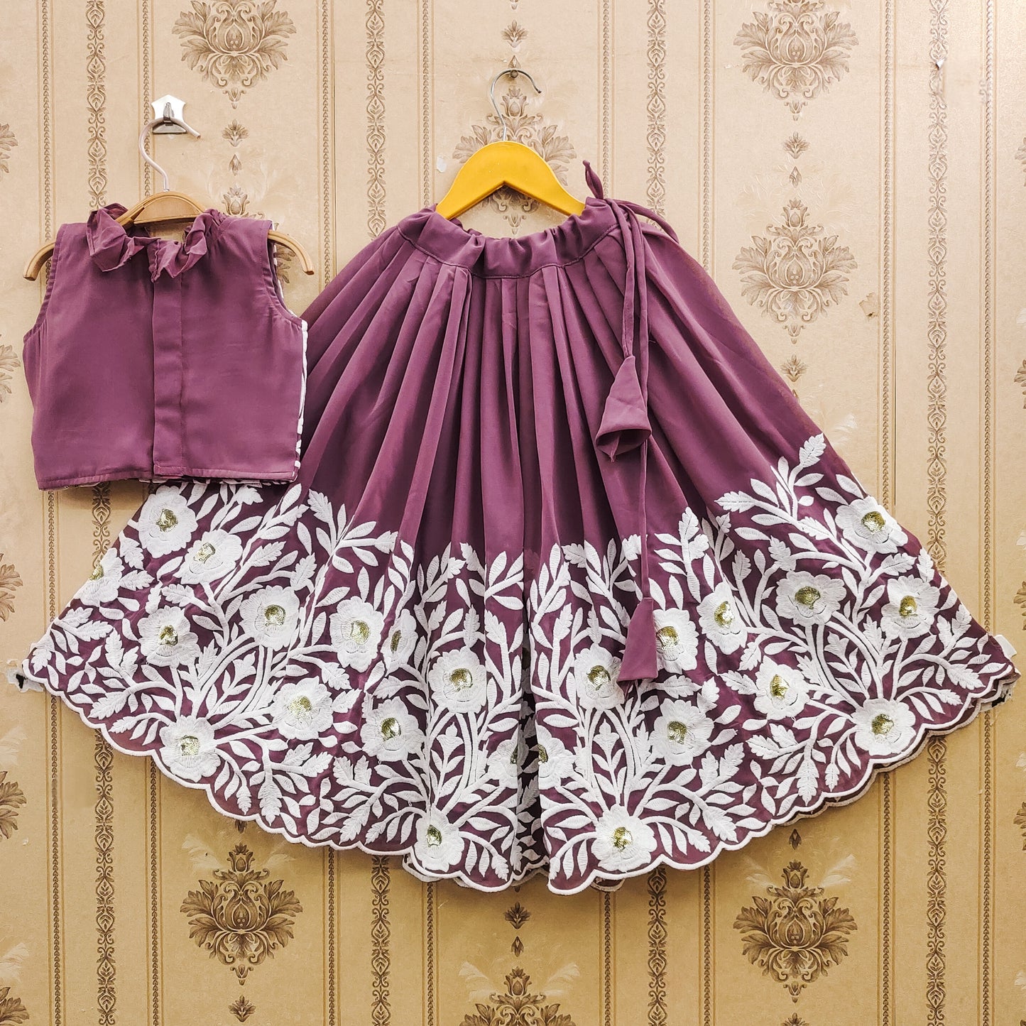 Pastel Color Kids Lehenga Choli