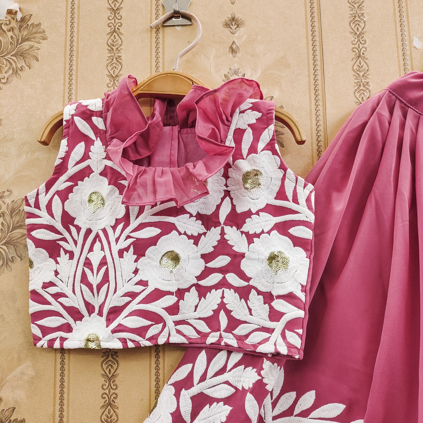 Pastel Color Kids Lehenga Choli