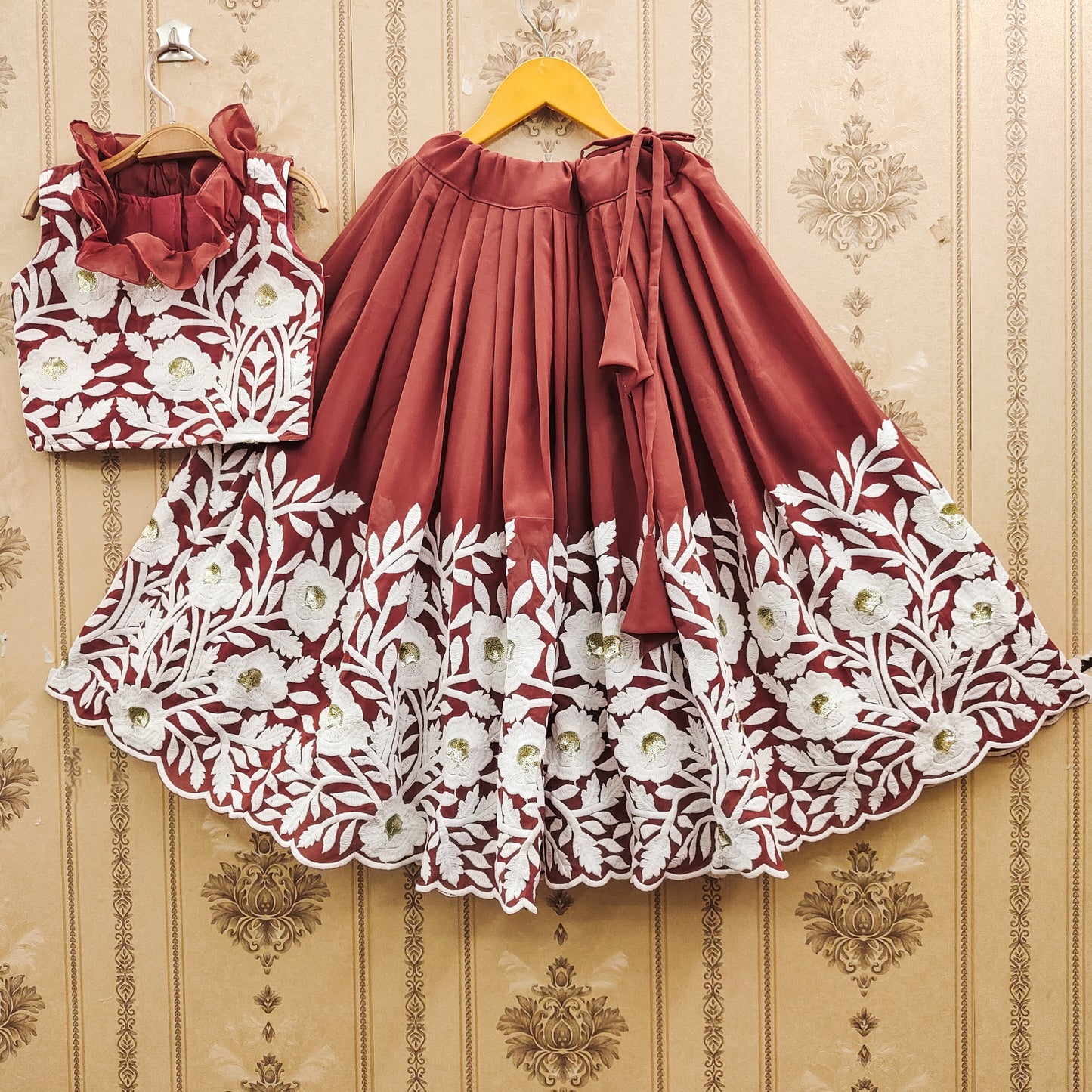 Pastel Color Kids Lehenga Choli