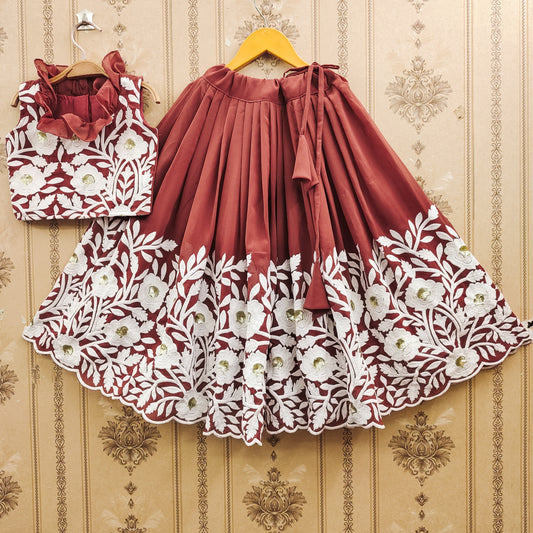 Pastel Color Kids Lehenga Choli