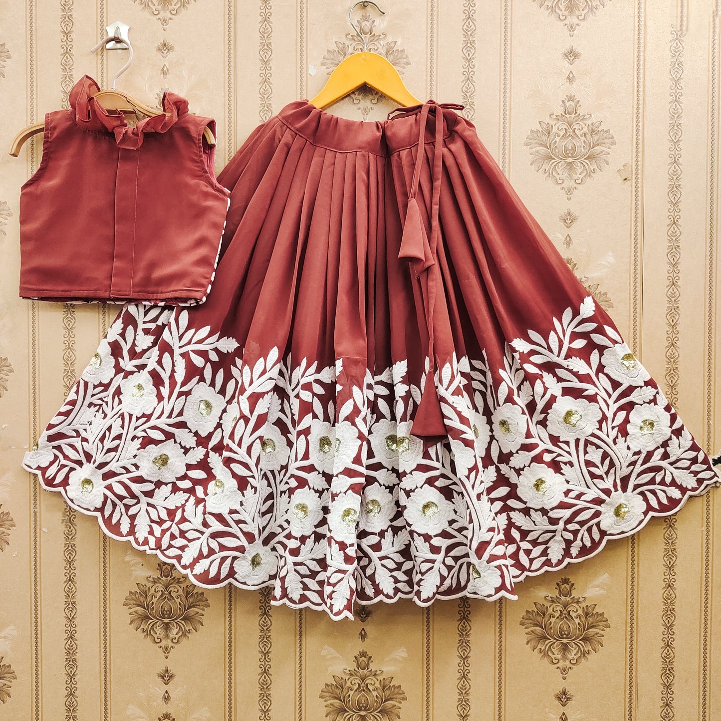Pastel Color Kids Lehenga Choli