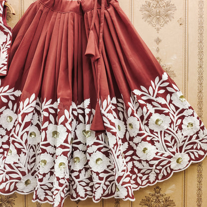Pastel Color Kids Lehenga Choli