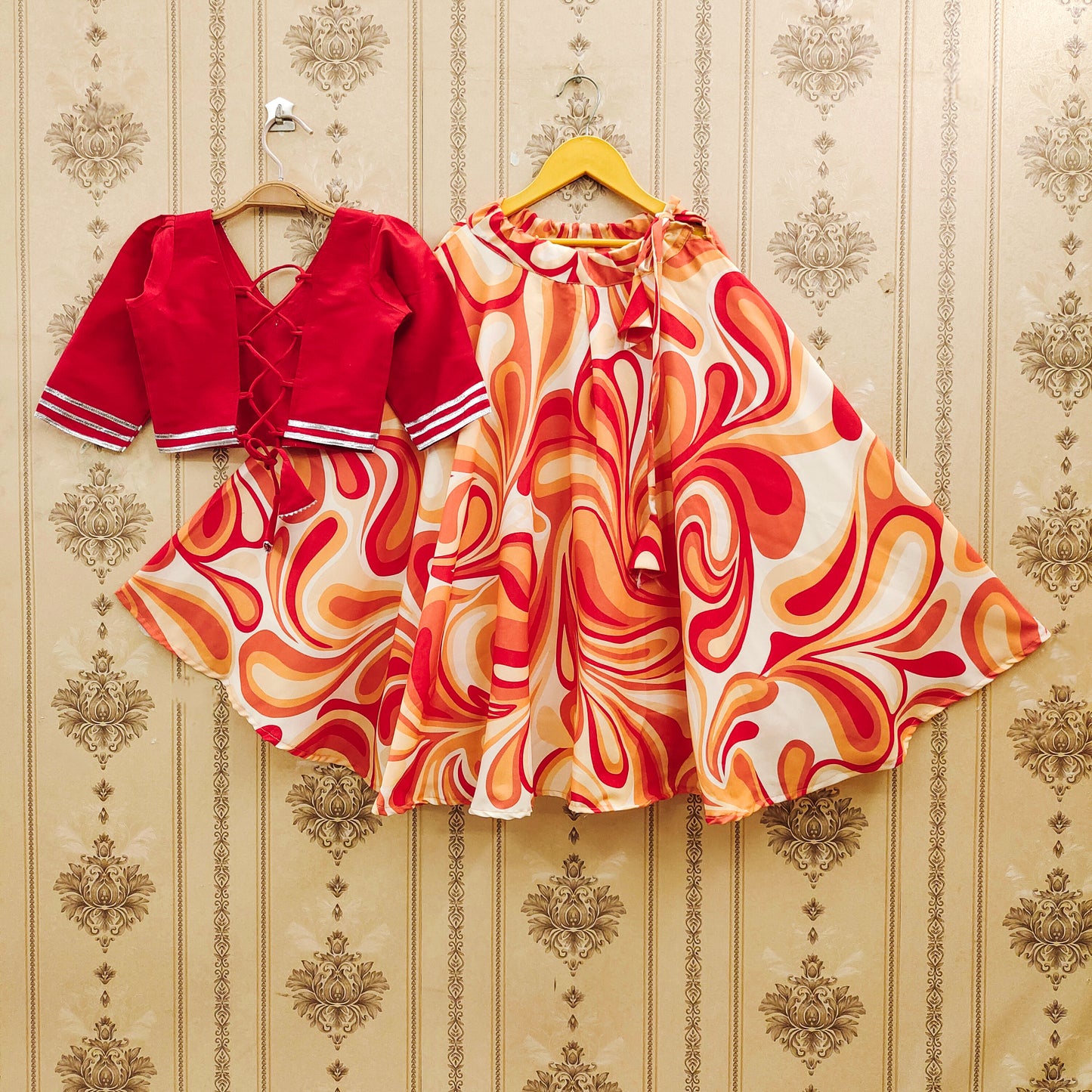 Graceful ultural Attire Kids Lehenga Choli