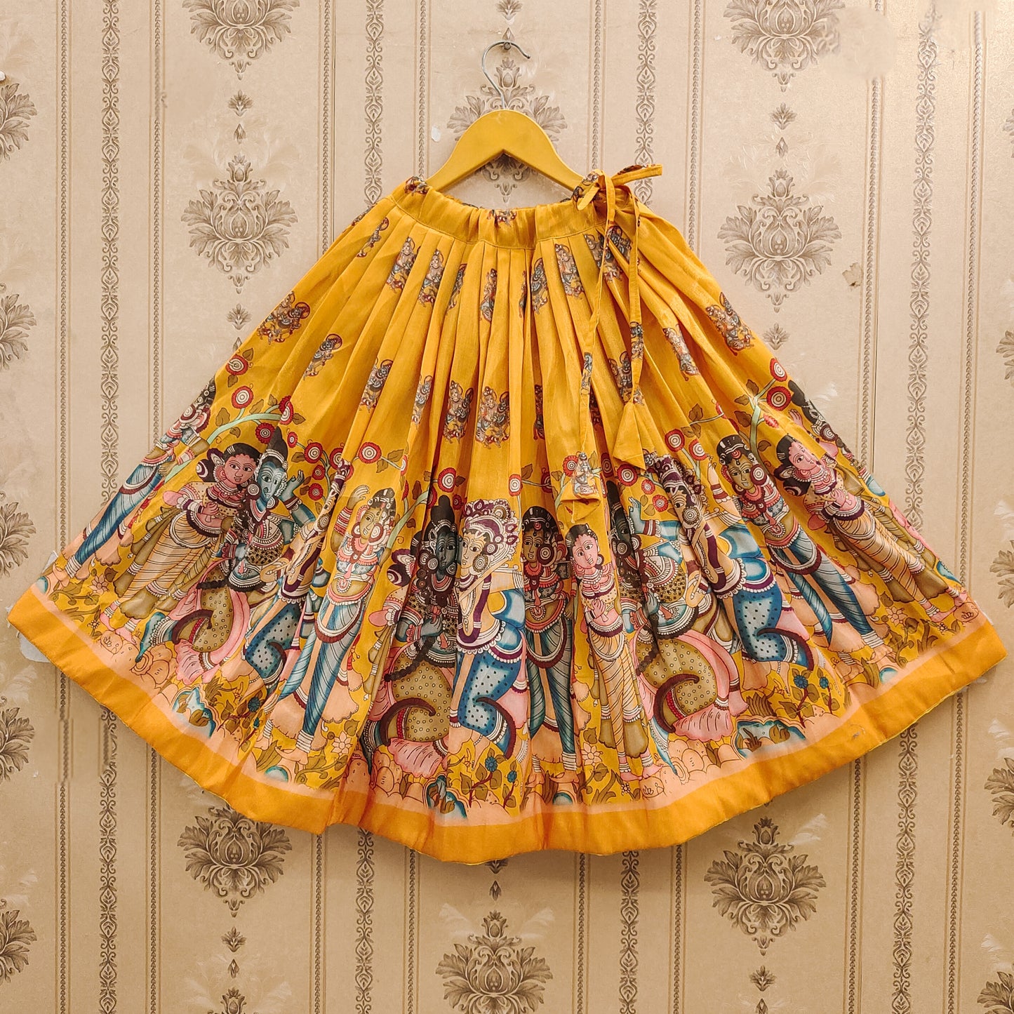 Trendy Kalamkari Kids Choli Set