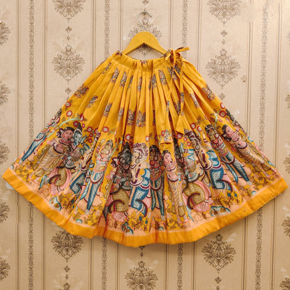 Trendy Kalamkari Kids Choli Set