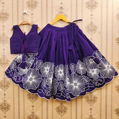 Embroidered Kids Choli Set