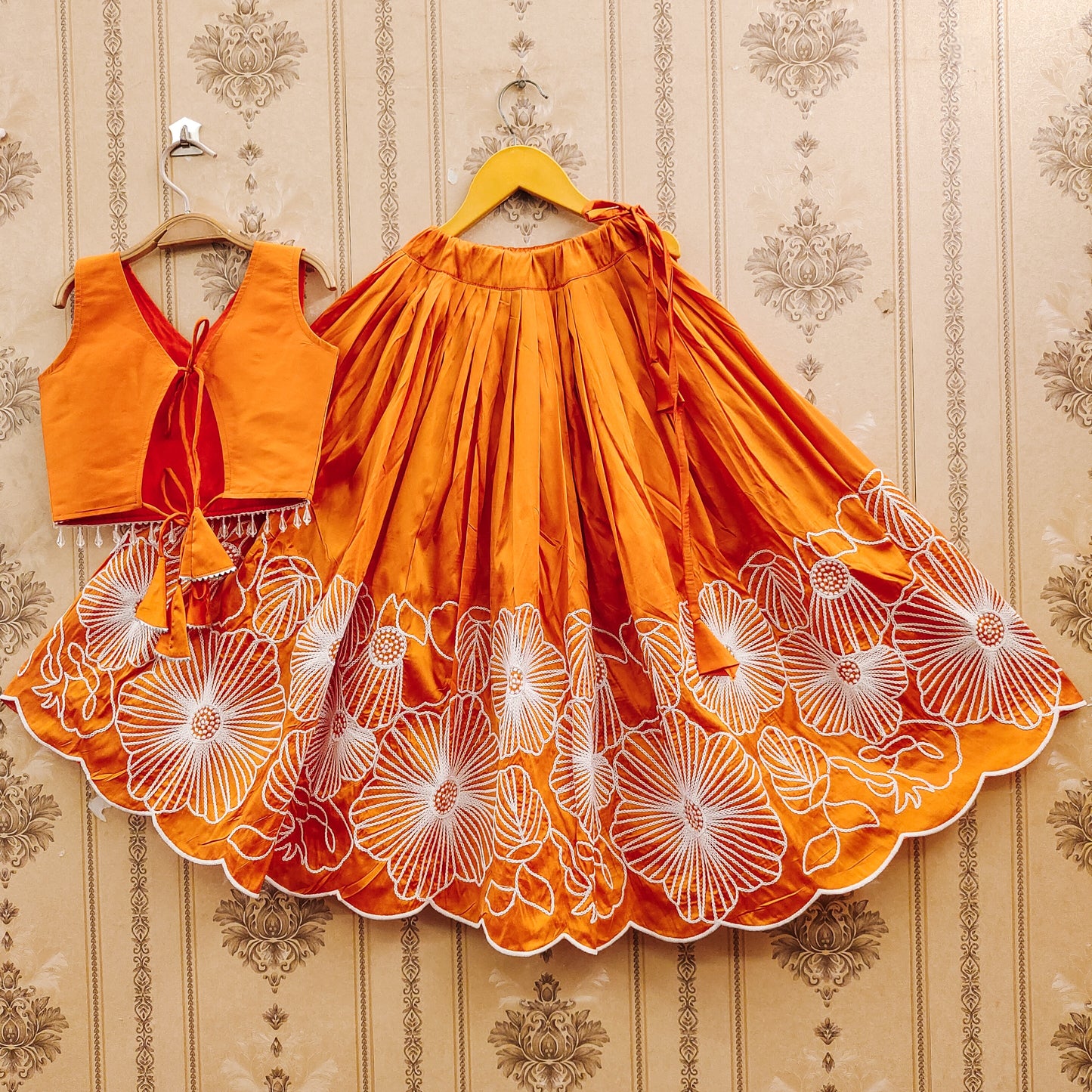 Embroidered Kids Choli Set