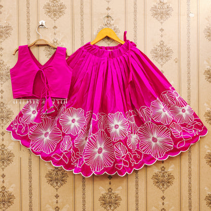 Embroidered Kids Choli Set