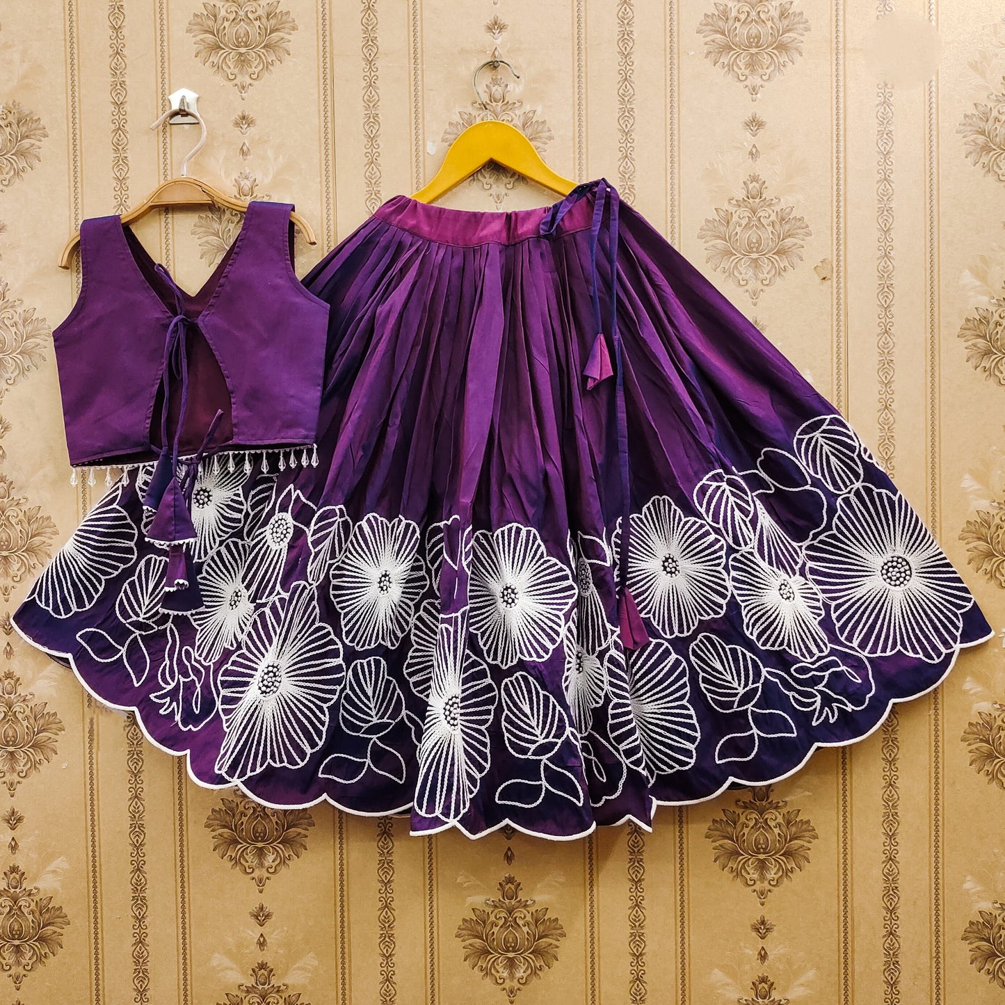 Embroidered Kids Choli Set