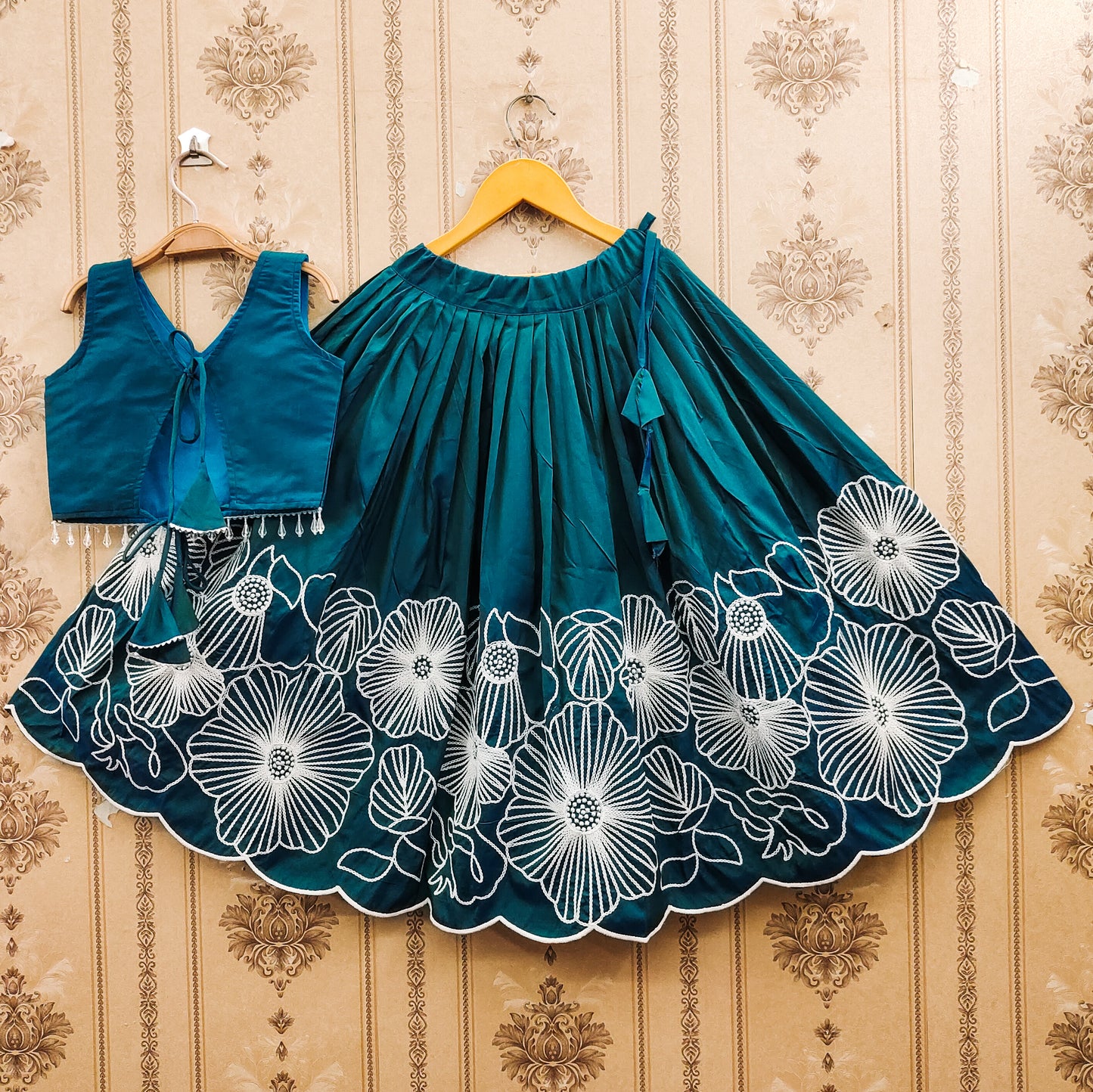 Embroidered Kids Choli Set