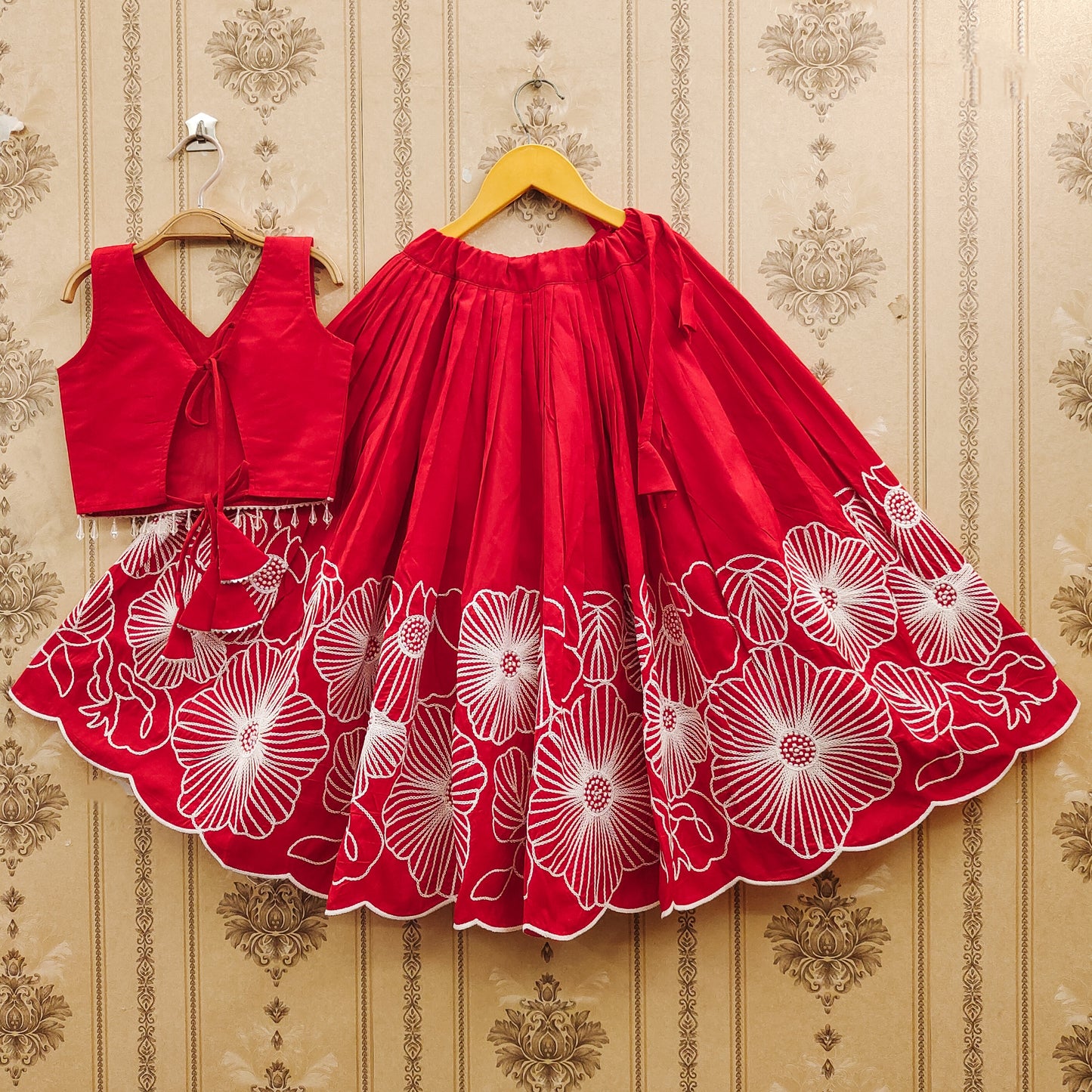 Embroidered Kids Choli Set